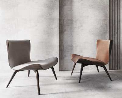 现代休闲椅3D模型下载